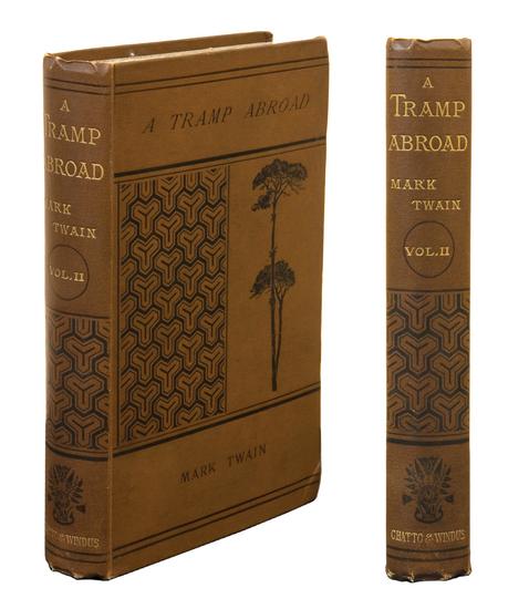 Appraisal: TWAIN Mark - A Tramp Abroad London Chatto and Windus