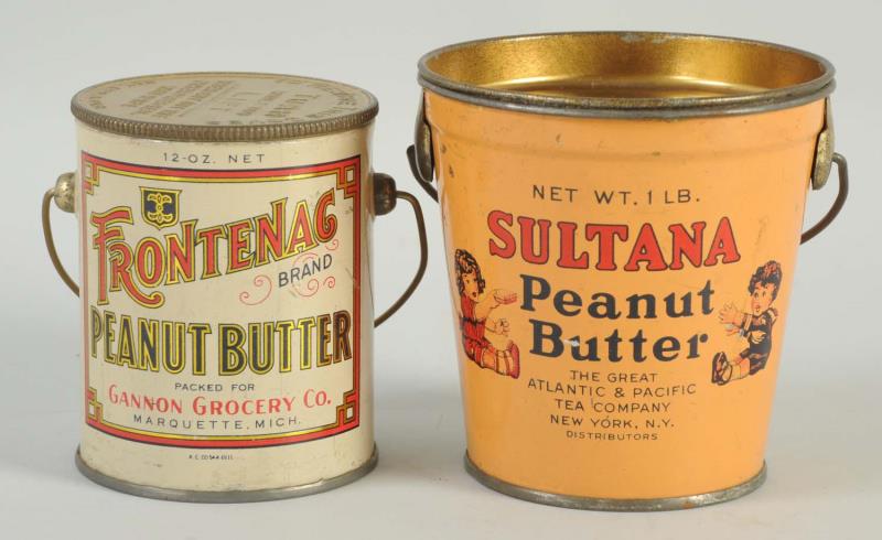 Appraisal: Lot of Peanut Butter Tins This lot includes a Frontenac