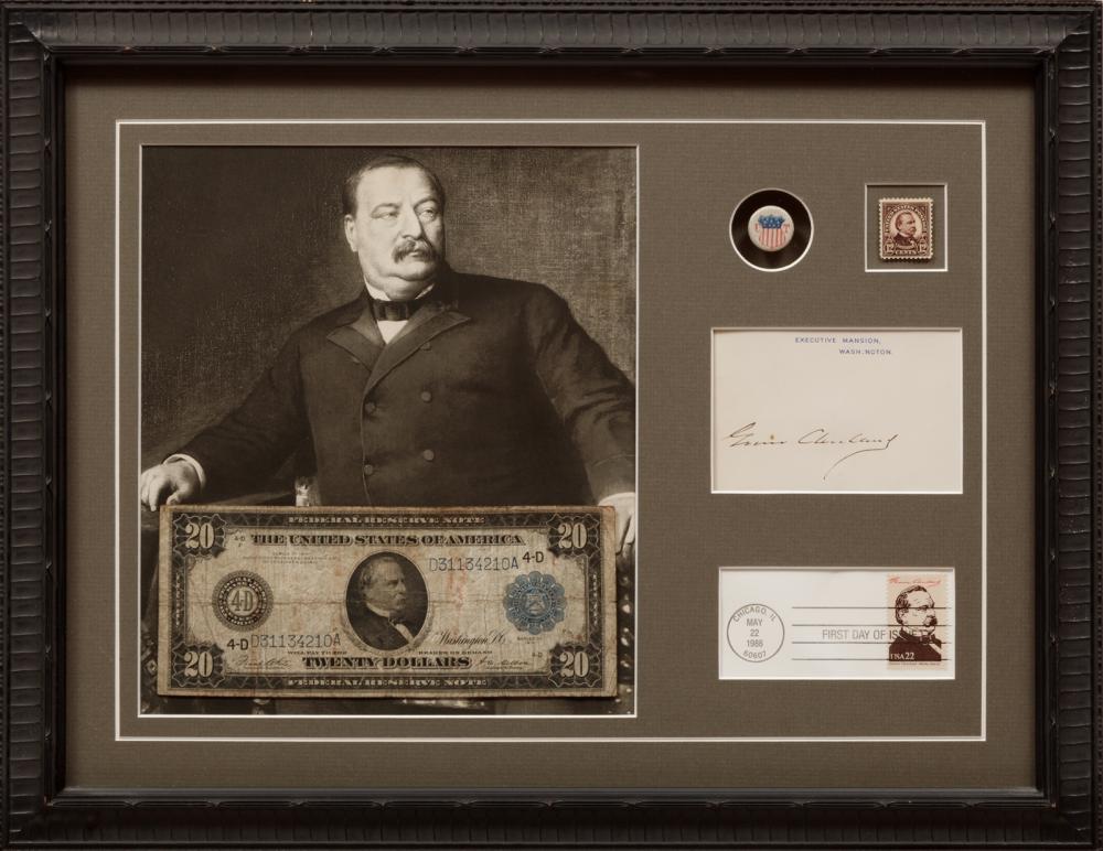 Appraisal: Grover Cleveland nd - and th - US President shadowbox