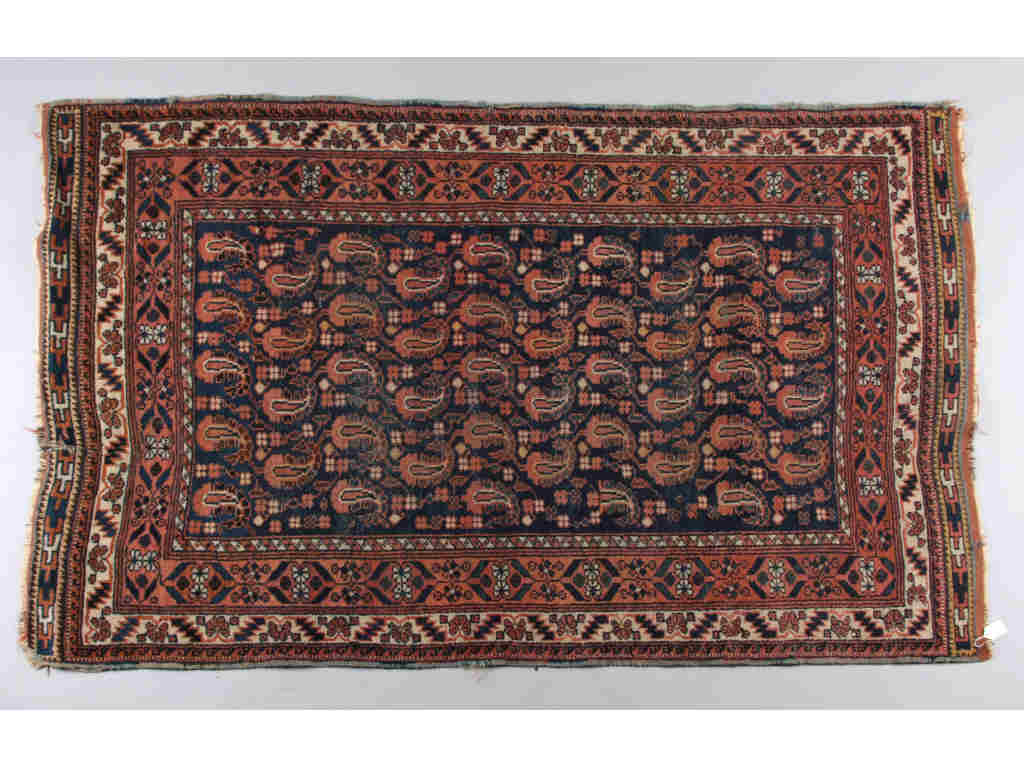 Appraisal: Antique Persian Afshar Rug Late th c overall brick boteh