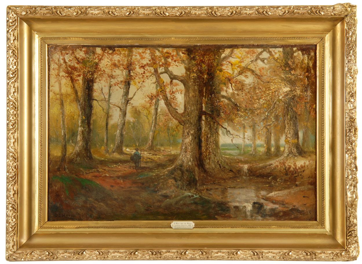 Appraisal: FRANKLIN BENJAMIN DE HAVENAmerican - A walk in the woods