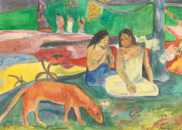 Appraisal: AFTER PAUL GAUGUIN TH CENTURY x paper Arearea ou Joyeusetes