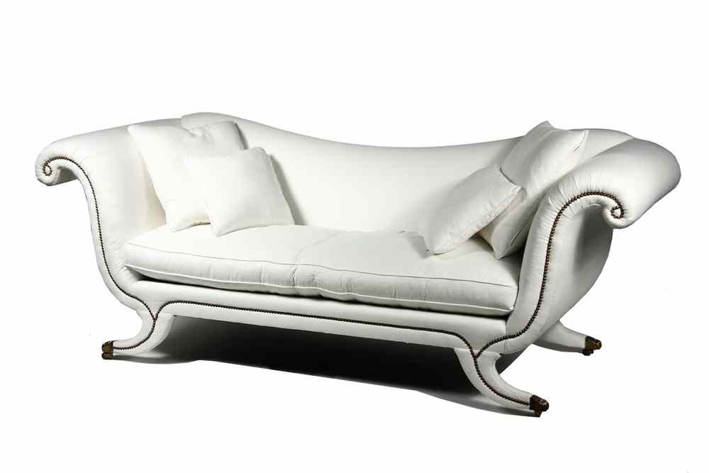 Appraisal: SOFA - Oversized classical form sofa with low back and