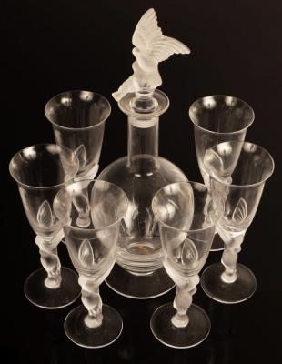 Appraisal: Igor Carl Faberge a set of wine glasses and a