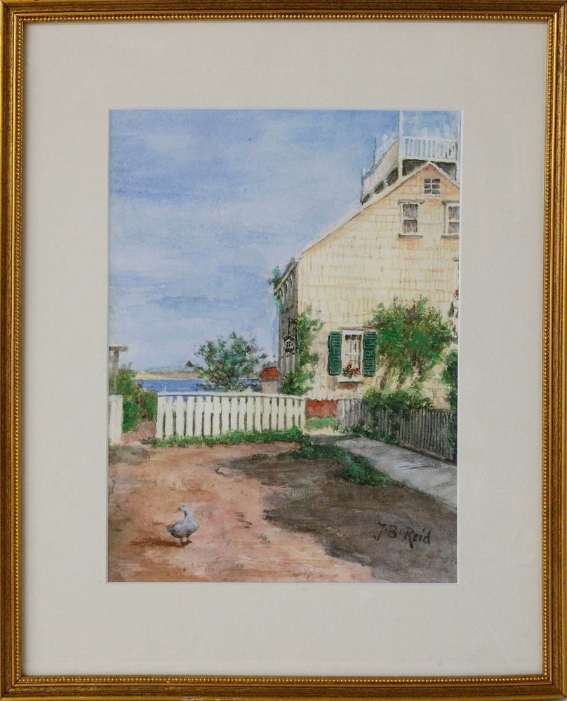 Appraisal: Jane Brewster Reid Nantucket Watercolor The Guardian Cash's Court Rare