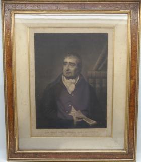 Appraisal: th C Framed Print Reads 'The Right Honorable Charles James