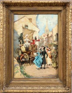 Appraisal: EDOUARD VALLET OIL ON CANVAS EDOUARD VALLET FR - OIL