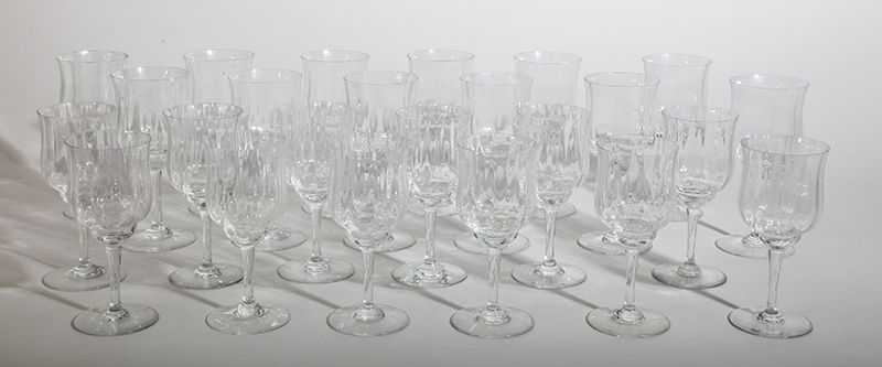 Appraisal: Twenty-Four Piece Group of Baccarat Stemware Note The pattern called