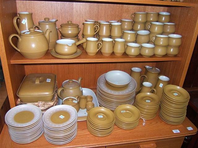 Appraisal: A large quantity of Denby mustard coloured dinner ware consisting