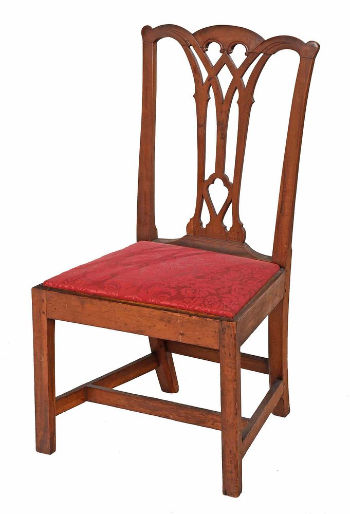 Appraisal: American Chippendale Cherry Side Chair probably Connecticut late th century