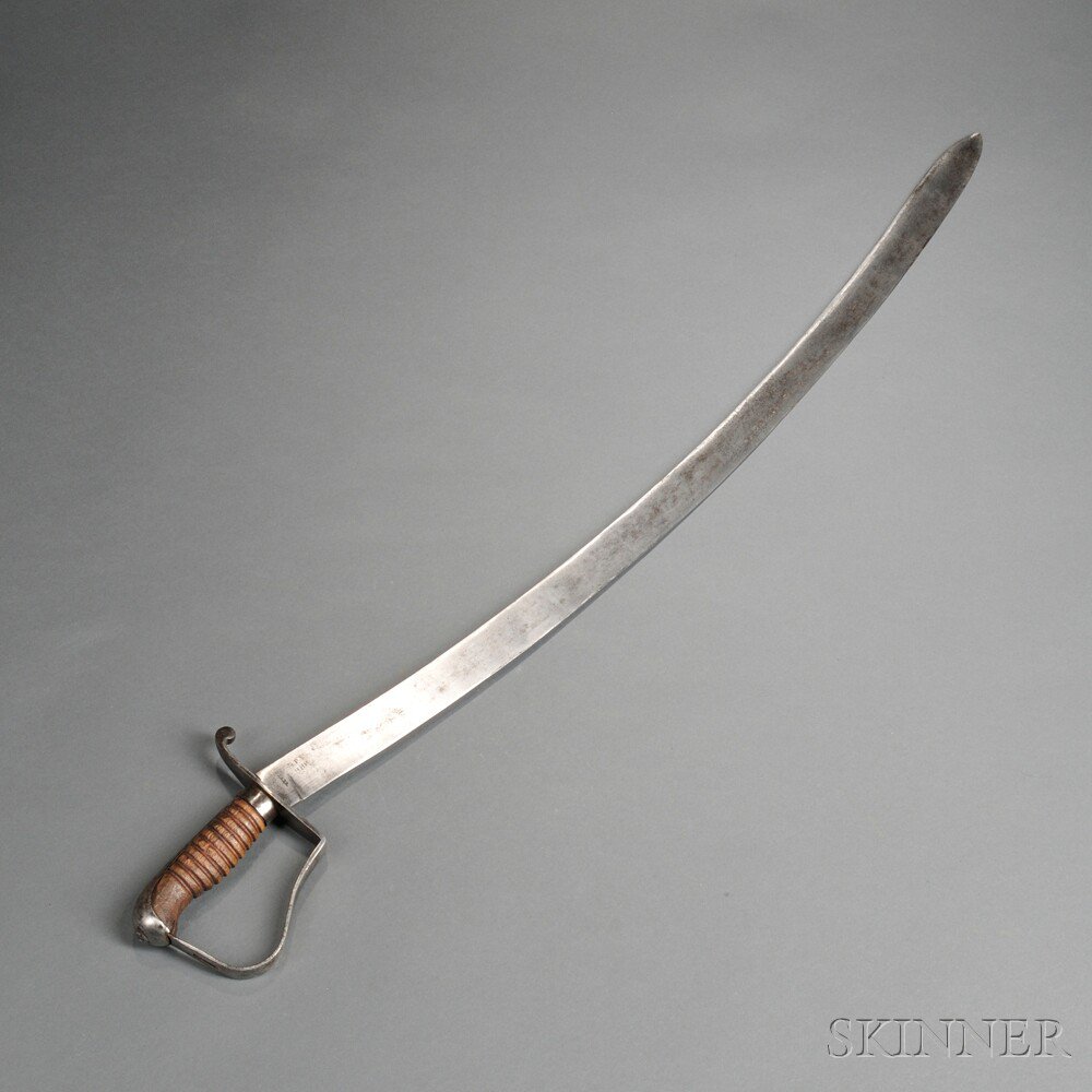 Appraisal: Nathan Starr Contract Cavalry Saber c iron hilt and knuckle