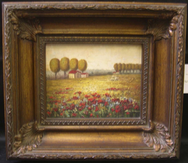 Appraisal: Italian School st Century The Poppy Field oil on canvas