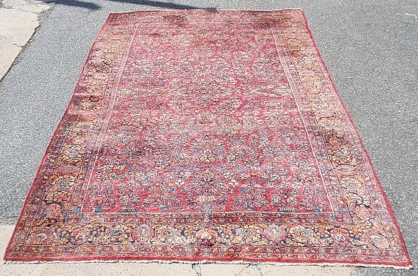 Appraisal: - Colorful room size Sarouk oriental carpet with overall floral