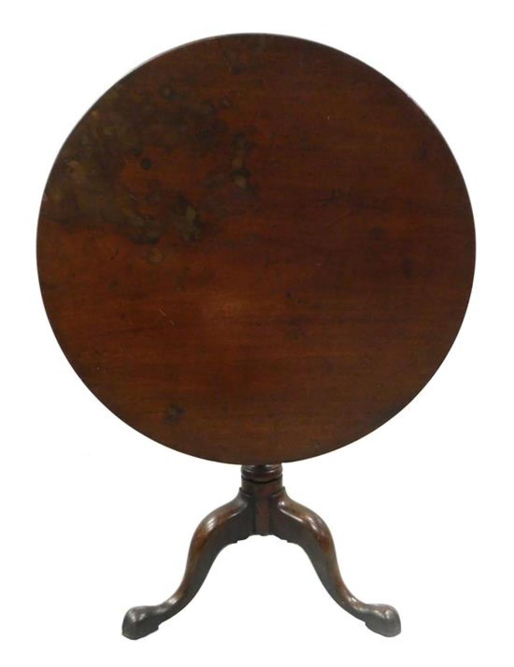 Appraisal: Queen Anne tilt top tea table late th early th