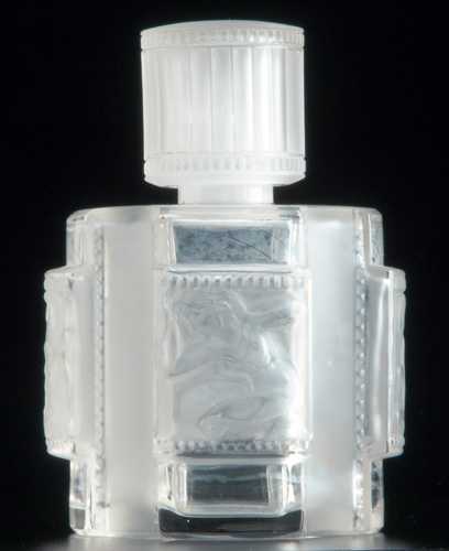 Appraisal: LALIQUE Perfume bottle Helene clear and frosted with interior stopper