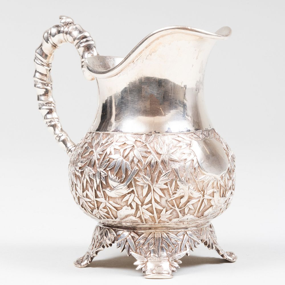 Appraisal: Chinese Export Silver Cream Jug Character mark in high oz