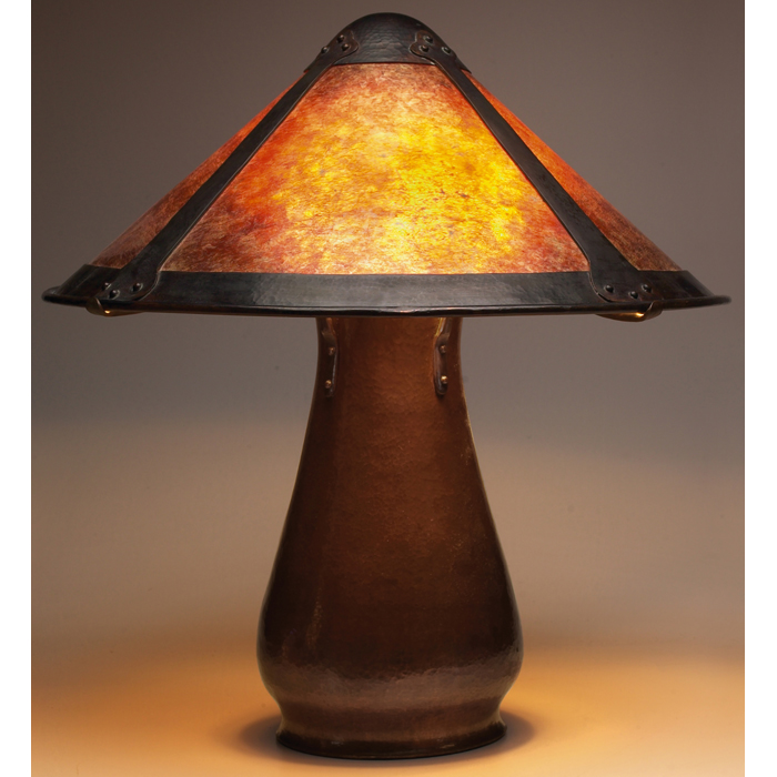 Appraisal: Arts and Clay Co lamp Classic contemporary in the style