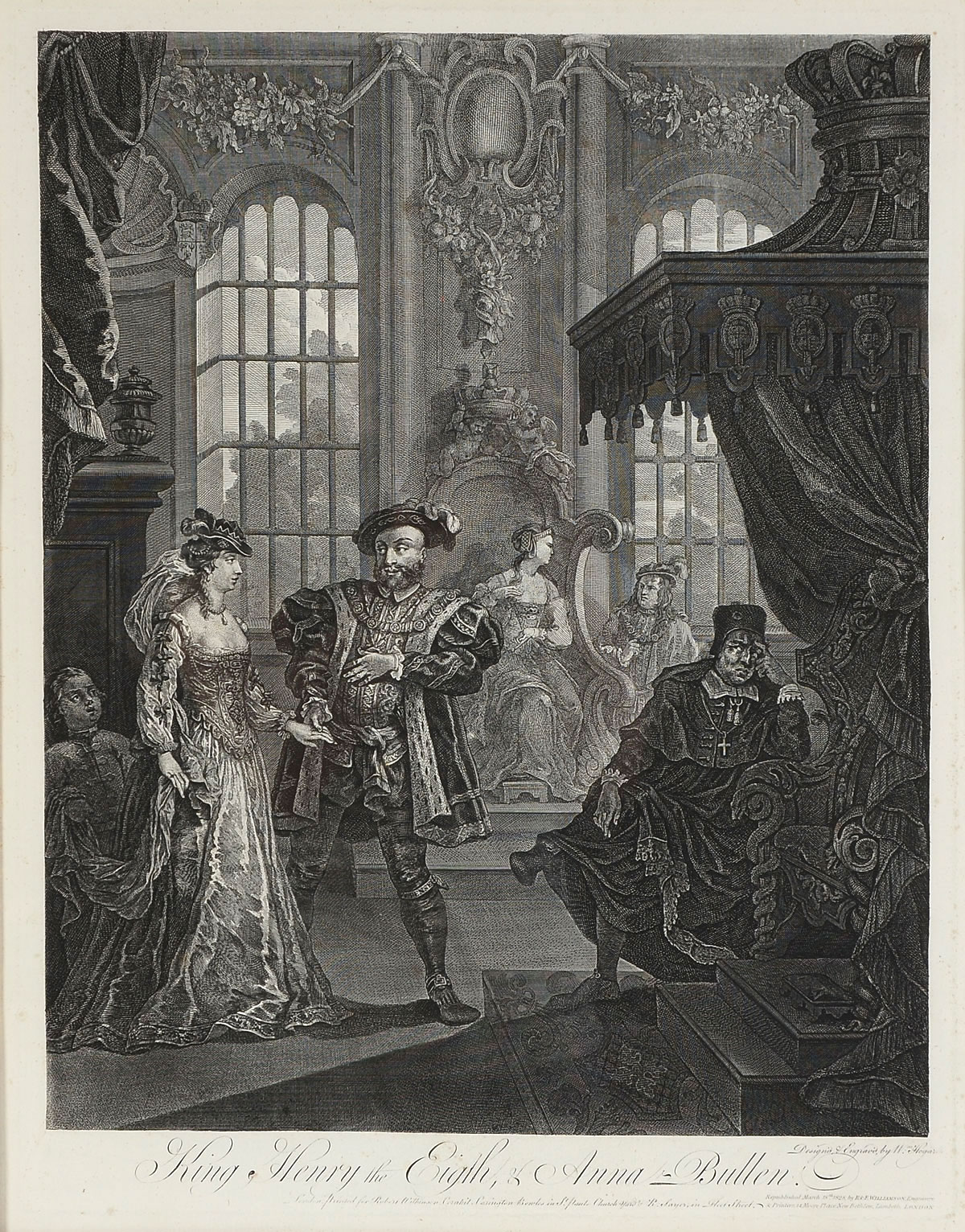 Appraisal: HOGARTH ENGRAVING OF KING HENRY THE TH ''King Henry the