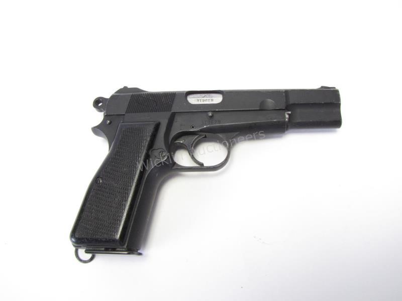 Appraisal: FN Browning Hi Power Semi Auto Pistol-Stainless Steel barrel Chambered