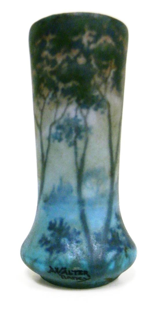 Appraisal: Almeric Walter French - early th C cylindrical art pottery