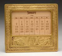 Appraisal: TIFFANY STUDIOS PERPETUAL CALENDAR FRAME In the Spanish pattern together