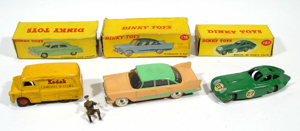 Appraisal: Two boxed Dinky Toys cars - Bristol Sports Coup and