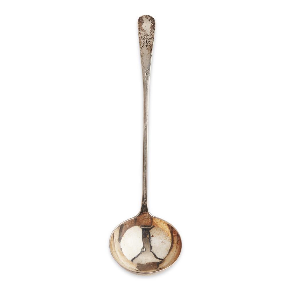 Appraisal: A Scottish George III soup ladle J Hewitt Edinburgh of