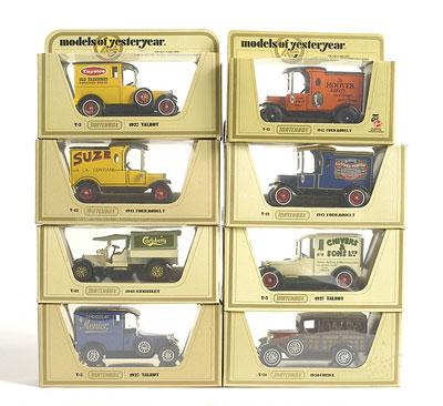 Appraisal: Matchbox Models of Yesteryear Vans in straw boxes - models