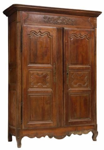 Appraisal: French Provincial Louis XV style mixed wood armoire th c