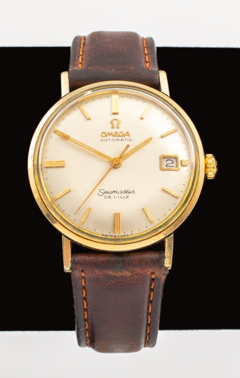 Appraisal: VINTAGE OMEGA SEAMASTER DEVILLE AUTOMATIC WATCH GF Vintage Omega Seamaster