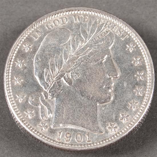 Appraisal: U S Barber type silver Half Dollar AU-