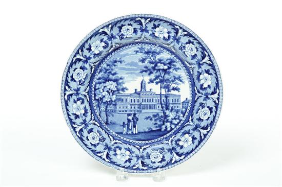 Appraisal: HISTORICAL BLUE STAFFORDSHIRE PLATE England nd quarter- th century Medium