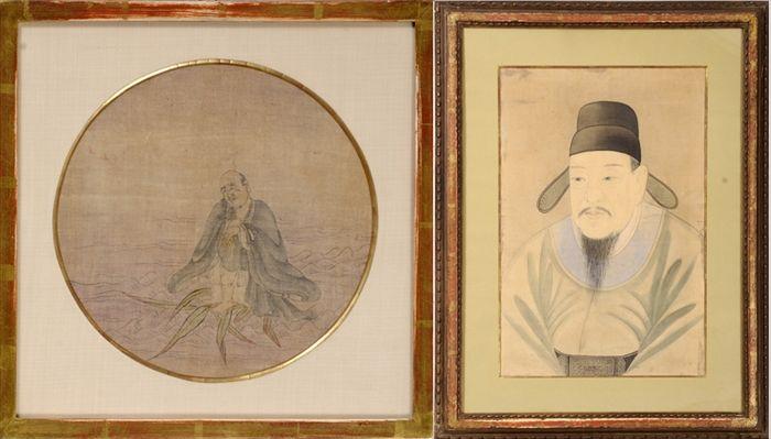 Appraisal: Chinese School Portrait of a Man Ink and wash on