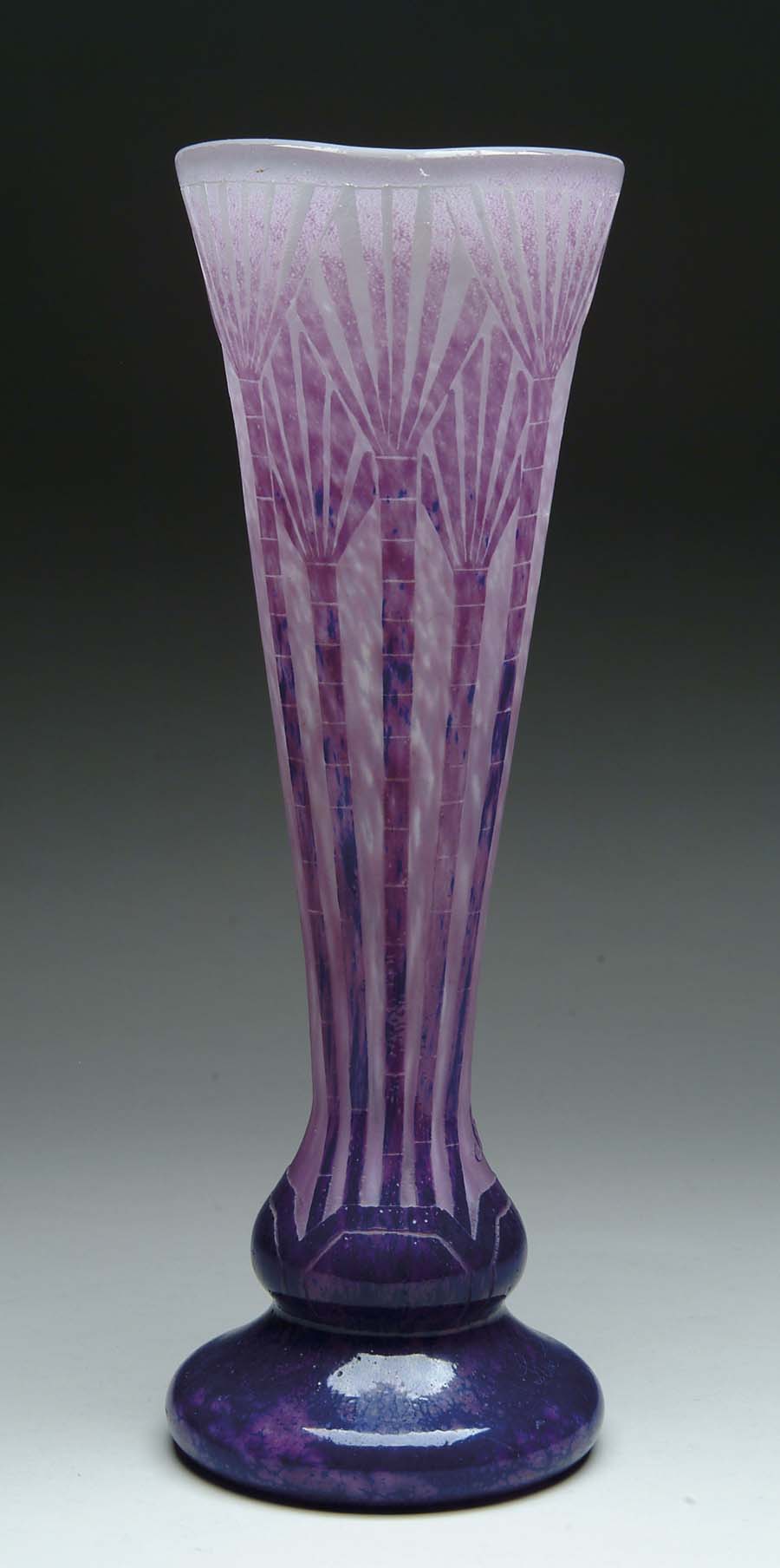 Appraisal: MONUMENTAL CHARDER CAMEO VASE This lovely Art Deco vase features