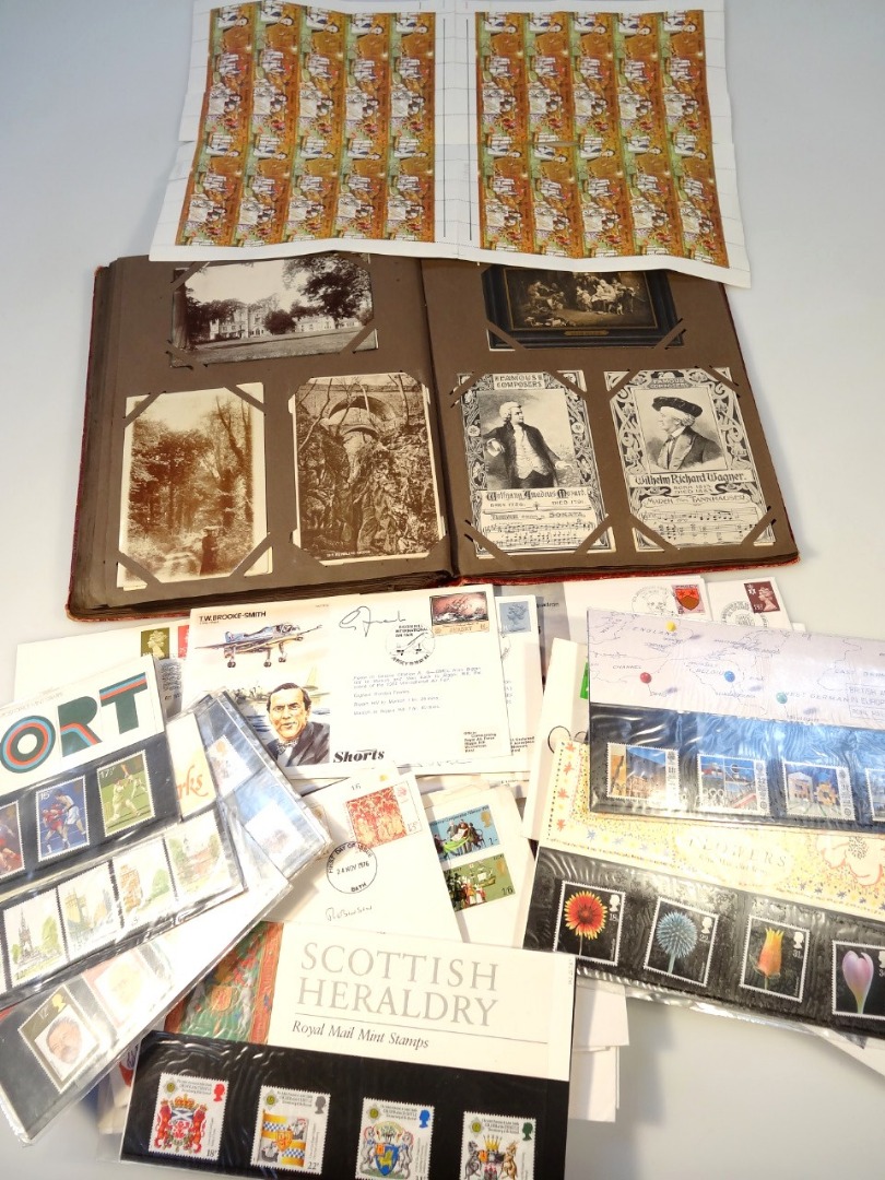 Appraisal: Various ephemera comprising stamps First Day Covers to include T