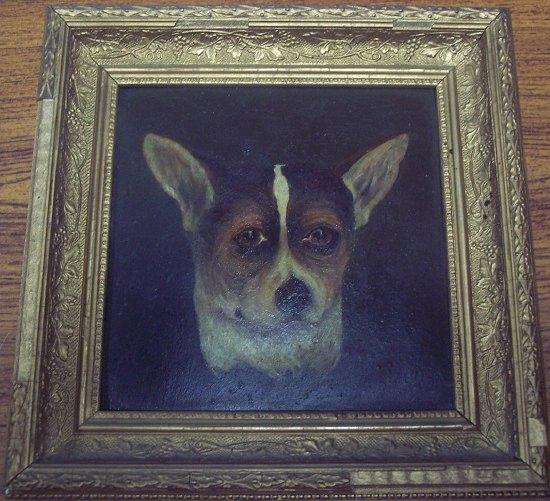 Appraisal: English School early th CenturyPortrait of a Terrieroil on board