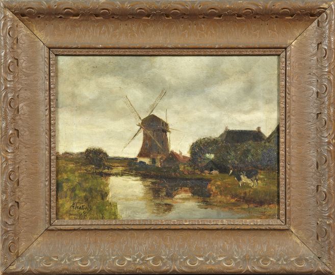 Appraisal: Adriaan Christiaan Willem Terhell Dutch - Dutch Landscape with a