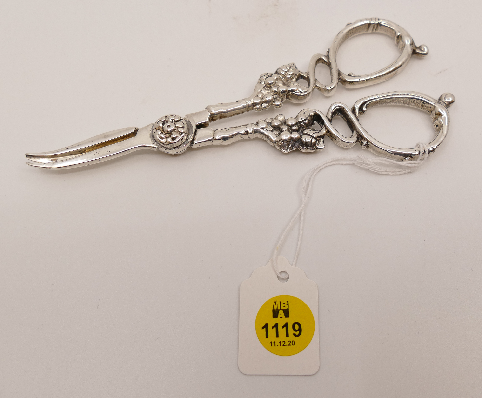 Appraisal: Pair Sterling Grape Shears- g