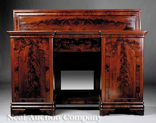 Appraisal: An American Late Classical Mahogany Sideboard in the Gothic Taste