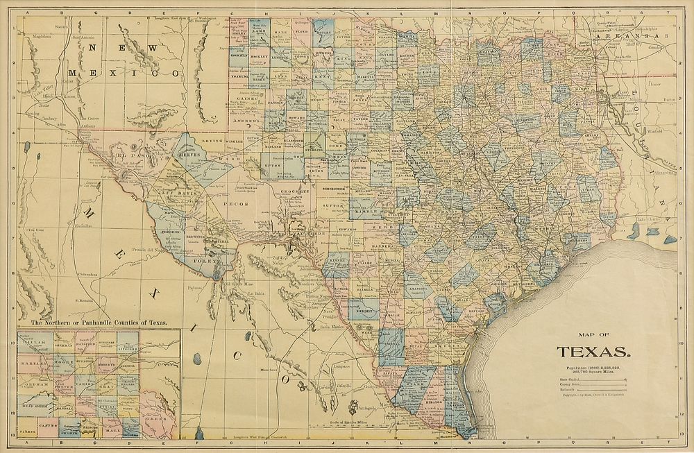 Appraisal: AN ANTIQUE MAP Map of Texas - AN ANTIQUE MAP