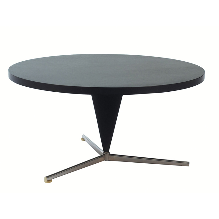 Appraisal: Early Verner Panton Cone table by Plus-Linje Denmark round black