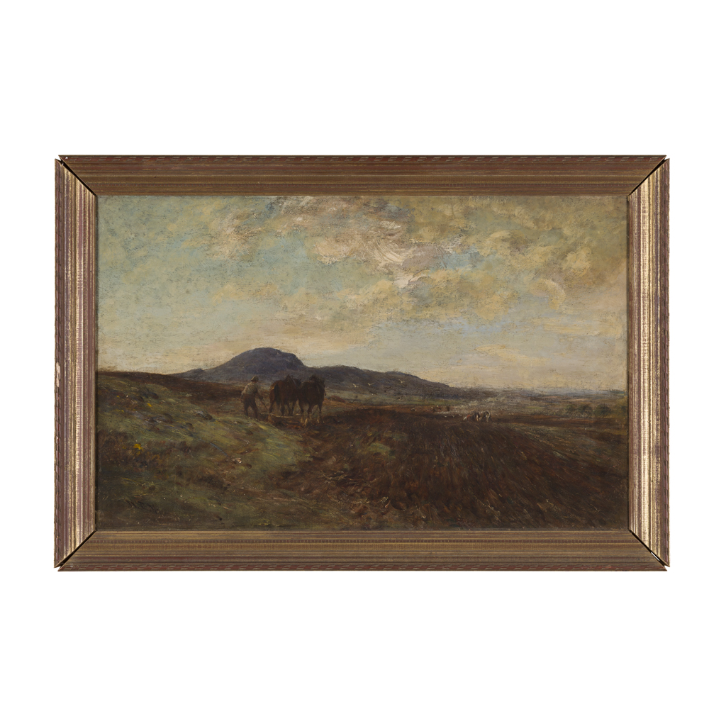 Appraisal: WILLIAM DARLING MCKAY R S A SCOTTISH - PLOUGHING THE