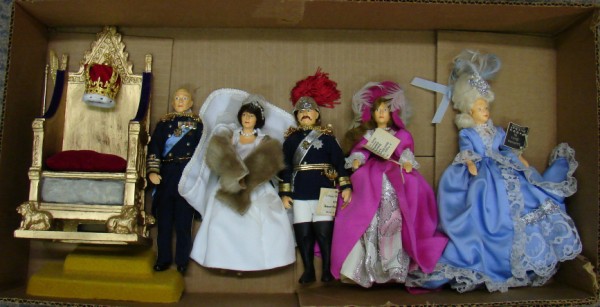 Appraisal: Lot of HP Historical Figure dolls - P Edward VIII