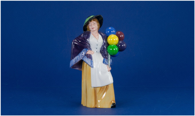 Appraisal: Royal Doulton Figure HN Balloon Lady Colour Purple Gold And