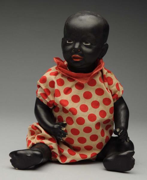 Appraisal: Black K R Baby Doll Black bisque socket head incised