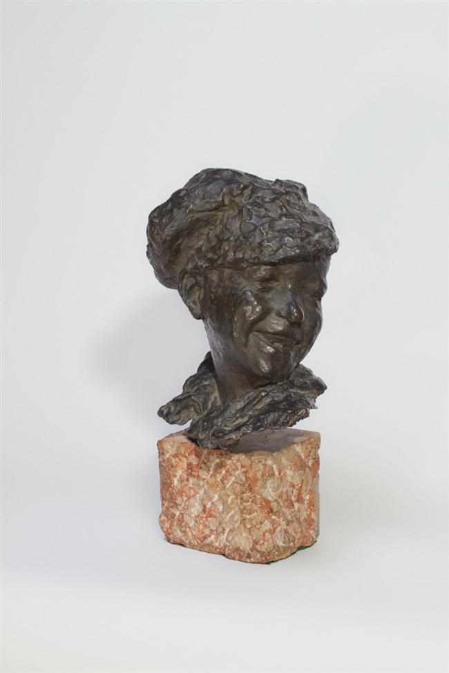 Appraisal: MEDARDO ROSSO Italian - ''Gavroche'' bronze with brown patina signed