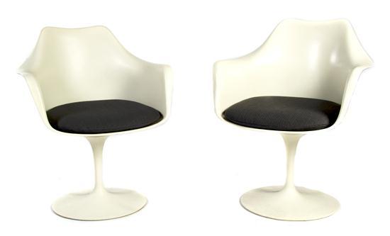 Appraisal: A Pair of Tulip Armchairs After a Design by Eero