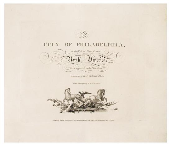 Appraisal: BIRCH William The City of Philadelphia in the State of