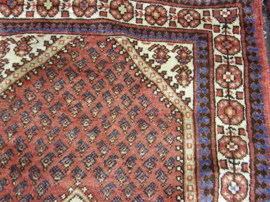 Appraisal: Blue ground Persian rug the border with styalised flowers the