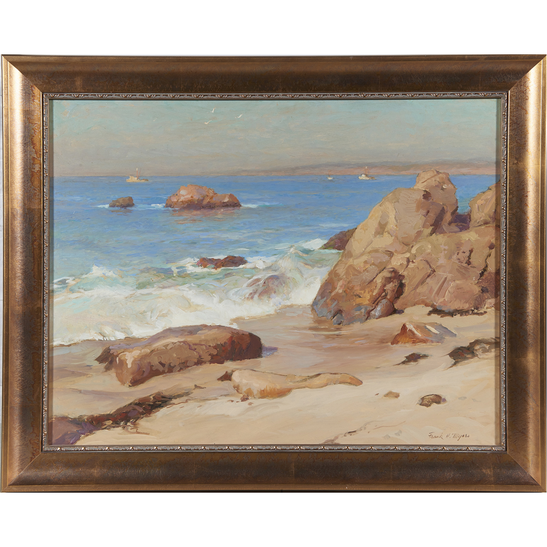 Appraisal: PAINTING FRANK MYERS Frank Harmon Myers American - Coastal Landscape